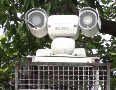 PTZ Camera with Telescopic Mast of Mob Control Vehicle (MCV)
